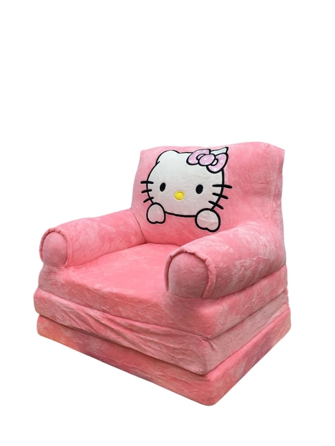 Hello Kitty Uşaq üçün Açılan Plüş Krem-Kreslo (50 sm) – Çəhrayı